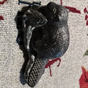 Hand made beaver figurine